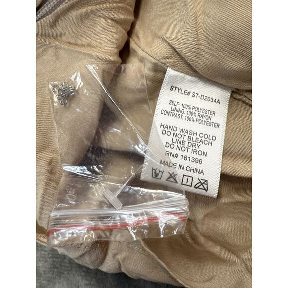 NWOT Sunday Soho Floral Boho Mini Dress with Open Back & Puff Sleeves sz S - Picture 14 of 15